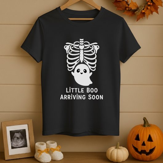 T-shirt Amusant Petit Boo Arrivé Bientôt Maternité Hallowe