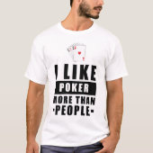 T-shirt Amusant Poker Design (Devant)