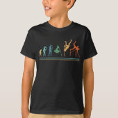T-shirt Amusant Pole voûte Évolution Pole voûter (Devant)