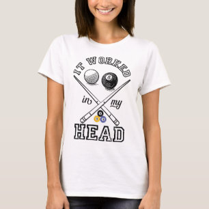 T-shirt Amusant Pool Art Pour Hommes Femmes Billard Lover