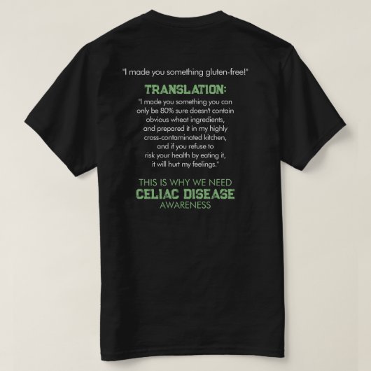 T-shirt amusant pour la sensibilisation aux maladi (Design dos)