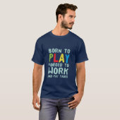 T-shirt amusant pour les joueurs et les Nerds nés  (Devant entier)