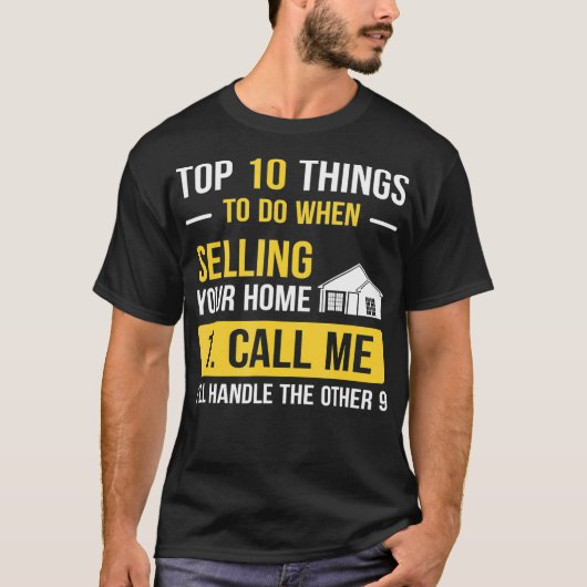 T-shirt Amusant Realtor Joke Nouvelle Maison Propriétaires (Devant)