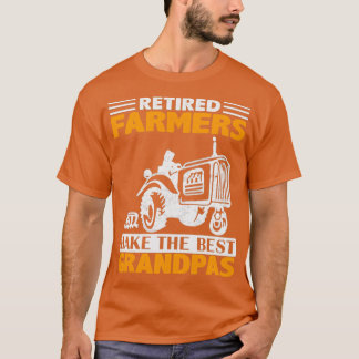 T-shirt Amusant Retraité Fermier Tractor Grandpas