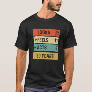 T-shirt Amusant Rétro 30E Anniversaire 30 Ans Né En 1999