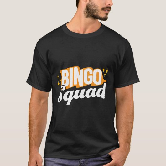T-shirt Amusant Retro Style Bingo Squad Pour Bingo Night P (Devant)