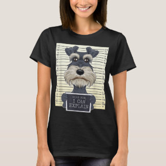 T-shirt Amusant Schnauzer Miniature Maman I Schnauze Minia