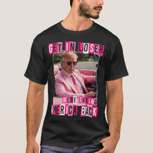 T-shirt Amusant Se Faire Perdre Nous Prenons L'Amérique By