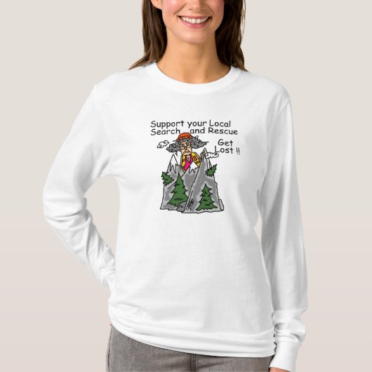 T-shirt Amusant se perdre (Devant)