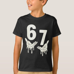T-shirt Amusant Six Sept 6 7 Drôle 67 Argot Gen Alpha 6-7