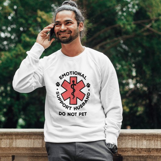 T-shirt Amusant Soutien Émotionnel Mari Ne Pas Pet Chemise