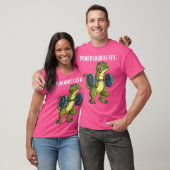 T-shirt Amusant T Rex Powerlifting Exercice de gym (Unisexe)