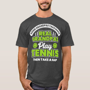 T-shirt Amusant Tennis Grand-père Grand-père Cadeau