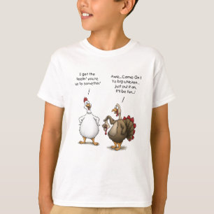 T-shirt Amusant Thanksgiving Big Chicken It's Amusement Tu