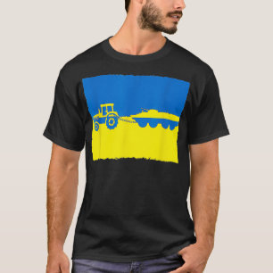 T-shirt Amusant Tracteur Agricole Ukrainien Volant Une Ta 