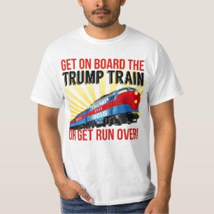 T-shirt Amusant train Donald Trump ou se faire rouler en T
