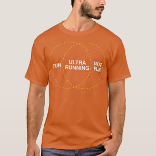 T-shirt Amusant ultra course pas amusant diagramme de venn