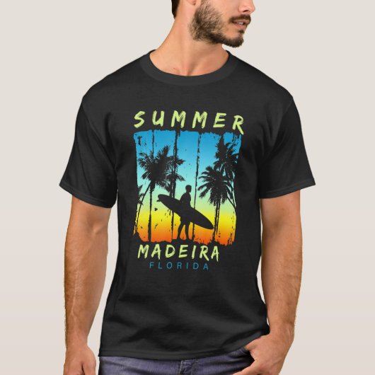 T-shirt Amusant vacances en famille Floride Madeira Sunset (Devant)