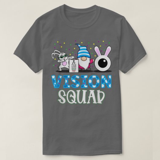 T-shirt Amusant Vision Squad Optométrie Optométriste Bunny (Design devant)