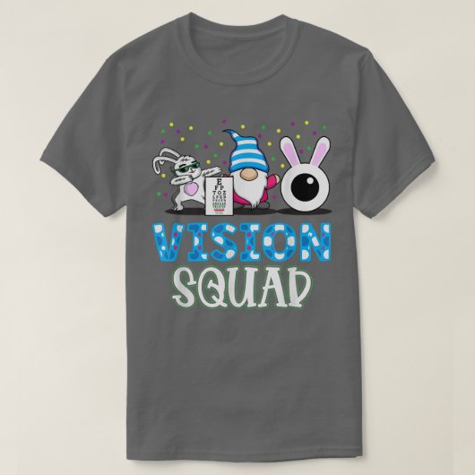 T-shirt Amusant Vision Squad Optométrie Optométriste Bunny (Design devant)