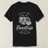 T-shirt Amusant Voyage en route avan RV Camping (Design devant)