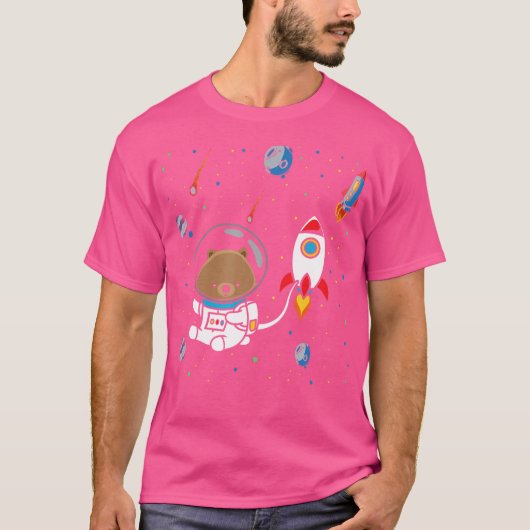 T-shirt Amusant Wombat Espace Extérieur Australien Wombat (Devant)