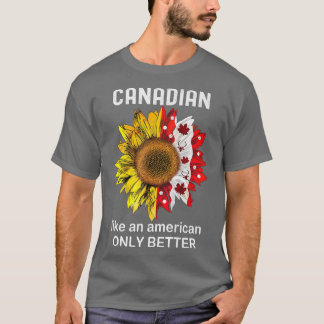 T-shirt Amusante Amérique canadienne Fête du Canada Érable