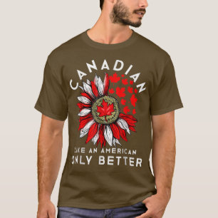 T-shirt Amusante Amérique canadienne Fête du Canada Érable