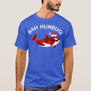 T-shirt Amusante baleine orque, vêtements noël arbre