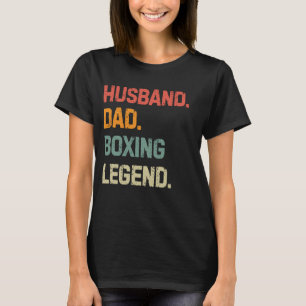 T-shirt Amusante Boxing Mari Papa Boxing Légende Père's Da