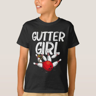 T-shirt Amusante Conception De Bowling Pour Filles Bowler 