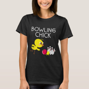 T-shirt Amusante Conception De Bowling Pour Filles Bowler