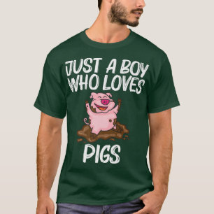 T-shirt Amusante Conception De Cochon Pour Garçons Enfants