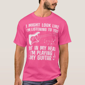T-shirt Amusante Conception De Guitare Homme Femme Guitari