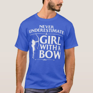 T-shirt Amusante Conception De Tir À L'Arc Pour Filles Fem