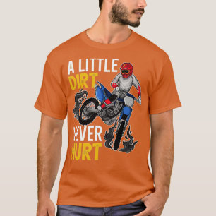 T-shirt Amusante Conception De Vélo Dirt Pour Enfants Garç