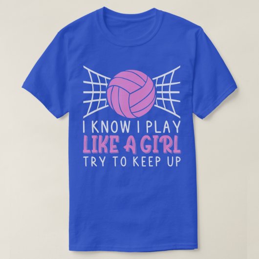 T-shirt Amusante Conception De Volley-ball Pour Femmes Fil (Design devant)