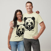 T-shirt Amusante conception d'ours (Unisexe)