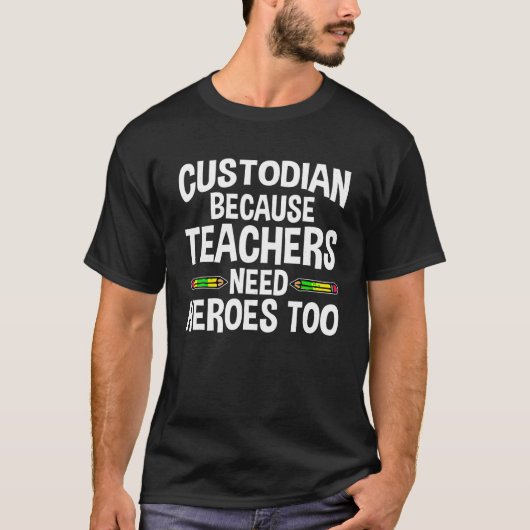 T-shirt Amusante Conception Gardienne De L'École Pour Homm (Devant)
