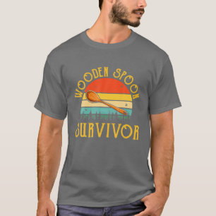 T-shirt Amusante Cuillères italiennes en bois Survivor Vin
