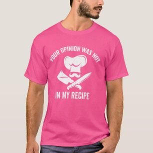 T-shirt Amusante Cuisine Cuisine Conception Humour pour le