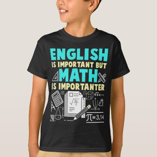 T-shirt Amusante école de Geek des mathématiques (Devant)