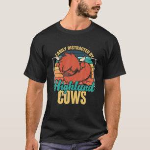 T-shirt Amusante écossaise ferme agricole agricole Retro