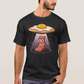 T-shirt Amusante enlèvement de bacon par Oeuf OVNI Mignonn (Devant)