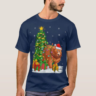 T-shirt Amusante famille d'arbre de Noël Correspondant Pèr
