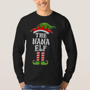 T-shirt Amusante Famille de jumelage Le Nana Elf Christmas