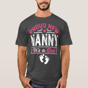 T-shirt Amusante Famille Fier Nouvelle Nounou C'est une fi