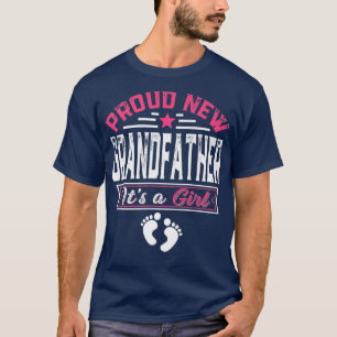 T-shirt Amusante Famille Fière Nouveau Grand-Père C'est un