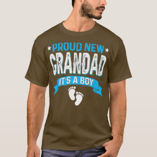 T-shirt Amusante Famille Genre Révèle Fier Nouveau Grand-P