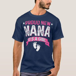 T-shirt Amusante Famille Genre Révéler Fier Nouveau Nana C
